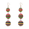 Multicoloured fashionable earrings, boho style, simple and elegant design, suitable for import