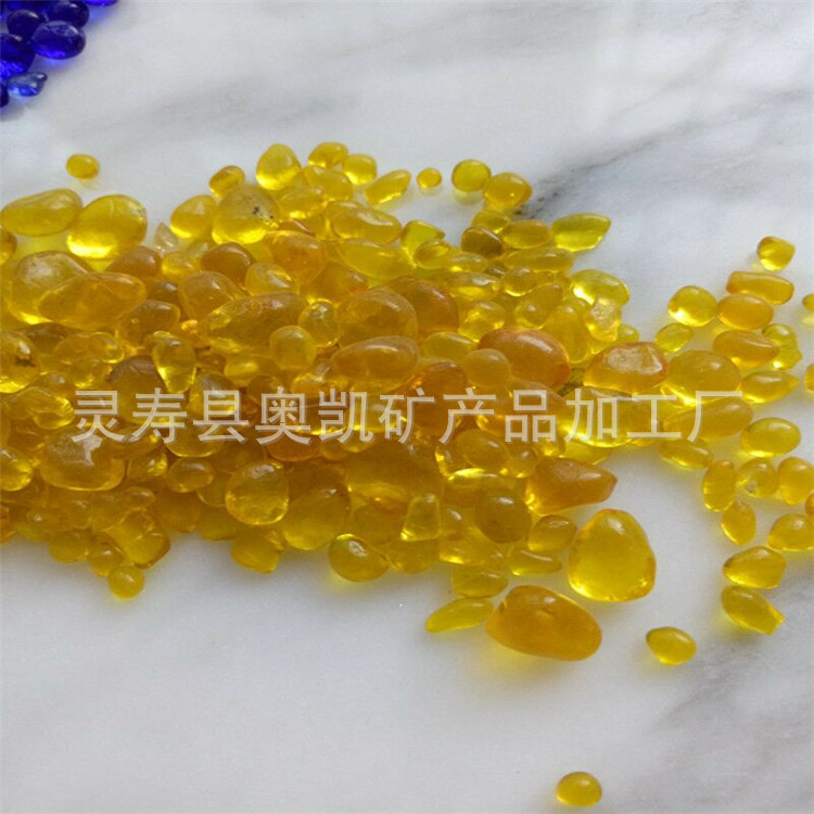 现货供应彩色不规则玻璃珠 彩色玻璃珠 水晶砂 彩色玻璃砂