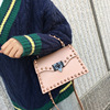 Rivet Portable Single Shoulder Bag New Korean women matte matte jelly bag all-match Crossbody Bag Small