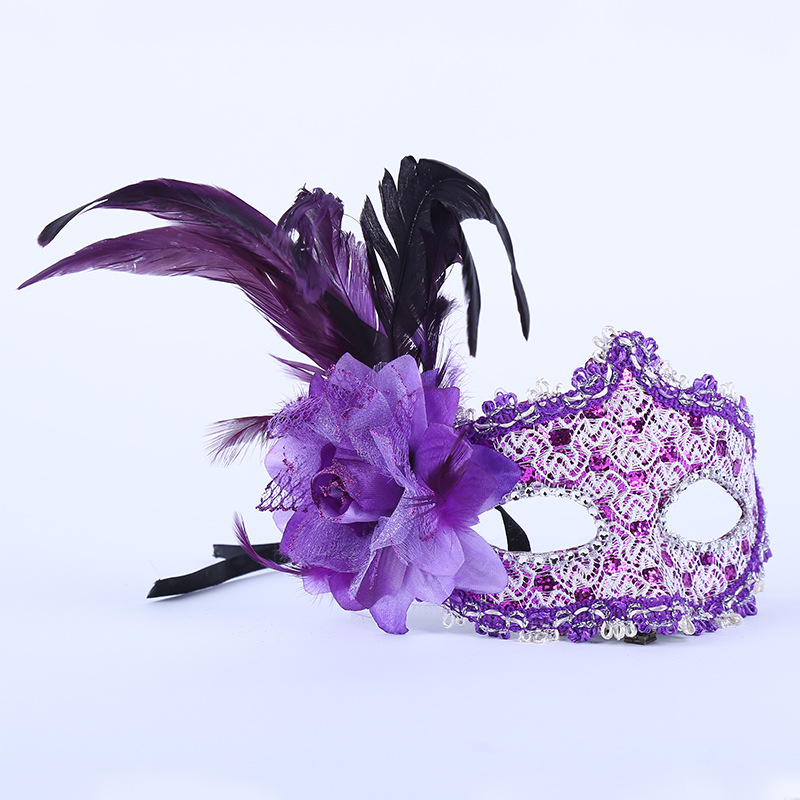 Feather Mask Pink