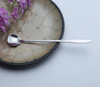 Japanese coffee mixing stick stainless steel, flavored tea, flowered