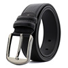 Men's leather belt for leisure