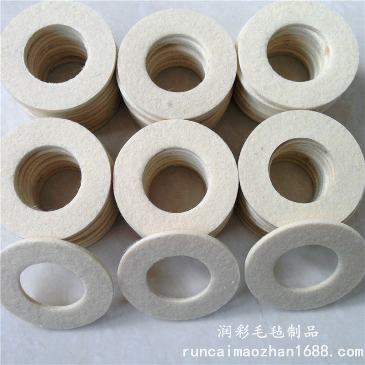 定制毛毡垫圈化纤双面自粘家具防滑毛毡垫优质机制密封吸油毛毡垫