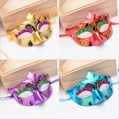 Light-up Feather Mask Bar Costume Party Female Mask Halloween Mask Party Children's Toys Wholesale