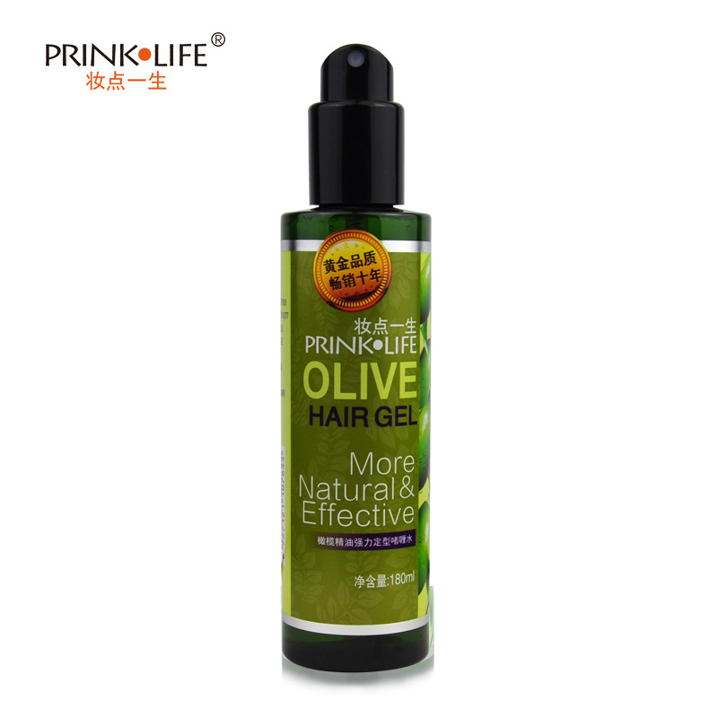 妆点一生橄榄精油强力定型啫喱水厂家批发男女士头发定型喷雾造型|ms