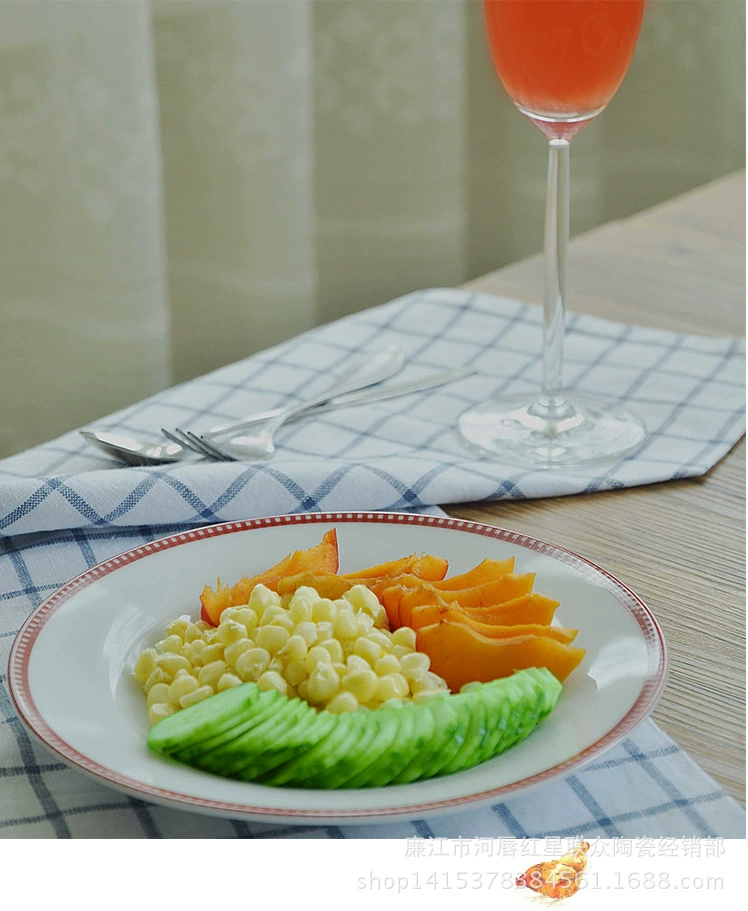 Американская керамика West Food Disk Red Rooster Hotel Home Dim Sum Home