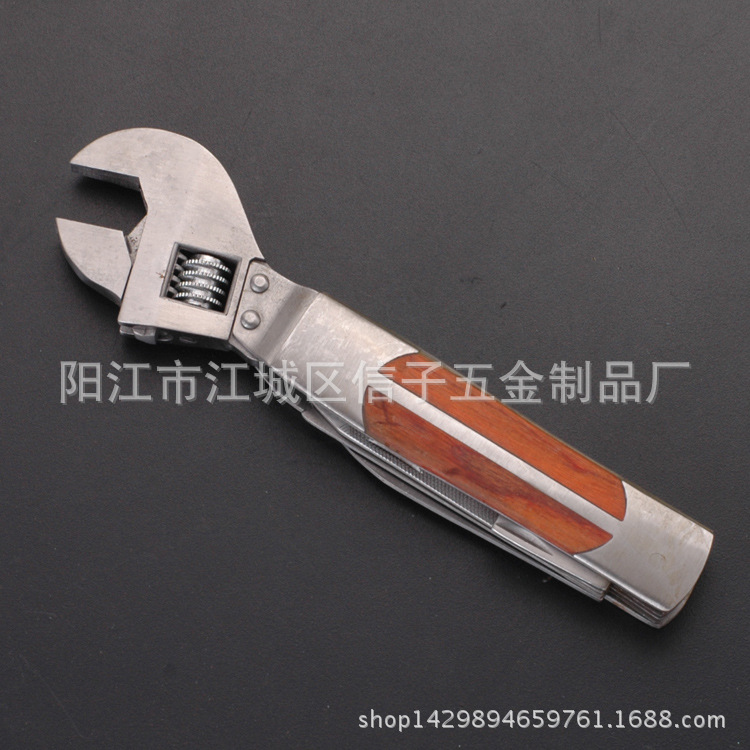 不锈钢扳手多功能扳手 户外工具 铝制手柄户外多功能扳手多用扳手