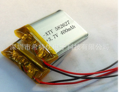 聚合物锂电池582627 3.7V 582626 400MAH智能穿戴设备锂电池