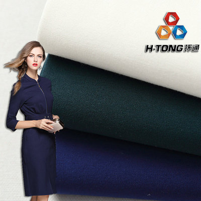 现货批发32s单面棉锦拉毛罗马布 秋冬磨毛打鸡布女装裤连衣裙面料|ru