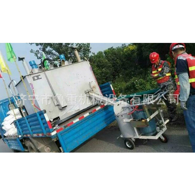 双缸热熔釜 1200双缸液压热熔釜 手推车热熔划线一整套