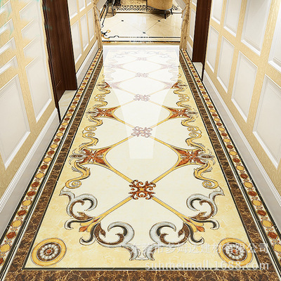 客厅瓷砖拼花抛晶砖过道玄关餐厅地毯砖走廊拼图水刀拼花地砖地拼