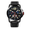 Mens Watches Leather Band Date Business Quartz Wrist Watch