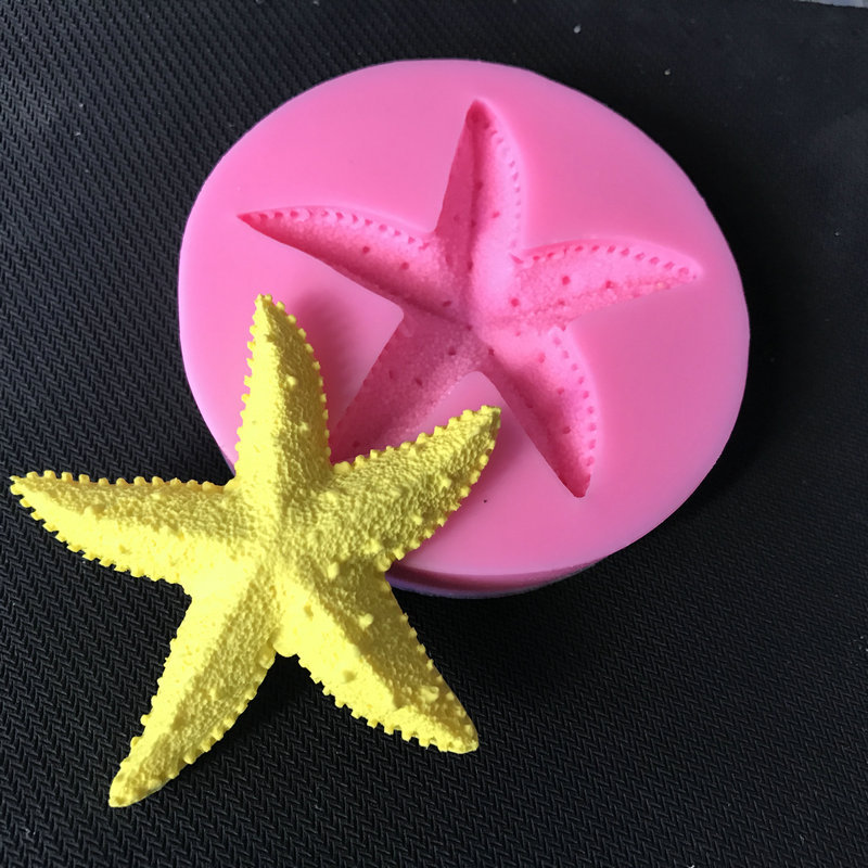 Sugar Mold Starfish Silicone Cake Mold Cake Decoration Sugar Mold Chocolate Mold DIY Tool