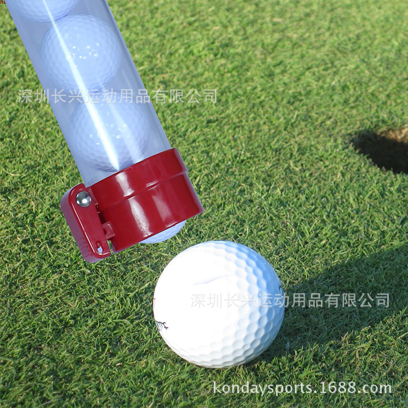 高尔夫手动拾球器 管状捡球器 练习场使用 透明捡球管 golf用品