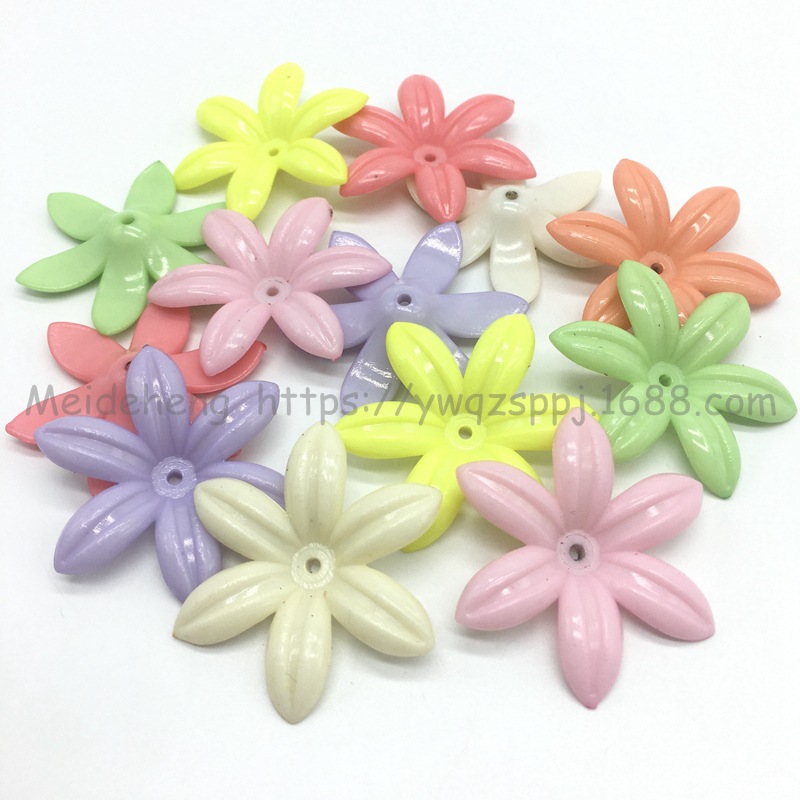 Candy-colored solid color, flower leaf, Daisy, six-leaf flower, bride's updo, handcrafted hair hairpin, Korean-style wedding hair accessory detail image 7