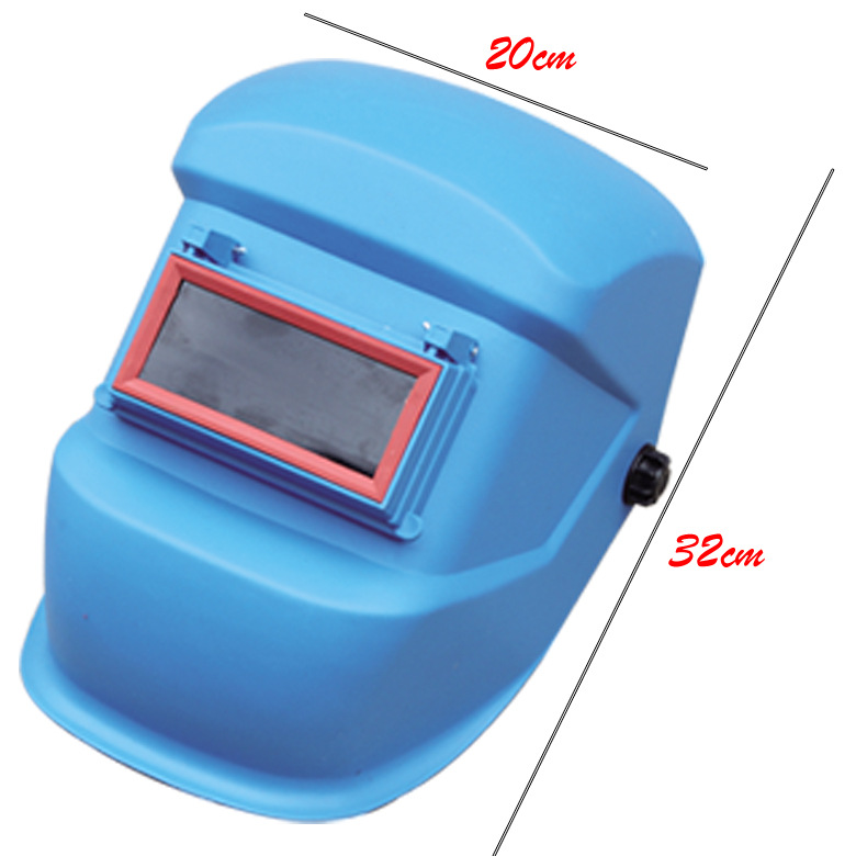 厂家直销塑料法式电焊面罩头戴式焊接头盔塑料螺丝焊帽