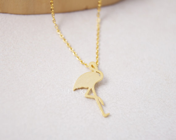 Cute Animal Necklace Ostrich Red-crowned Crane Pendant Necklace Short Fine Clavicle Chain Wholesale display picture 6