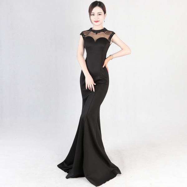 Company Annual Meeting Walking Show Evening Dress Fashion Fishtail 