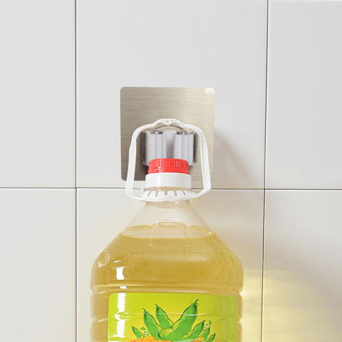 Creative multifunctional mop clip strong traceless mop rack kitchen broom hanger hook sticky hook