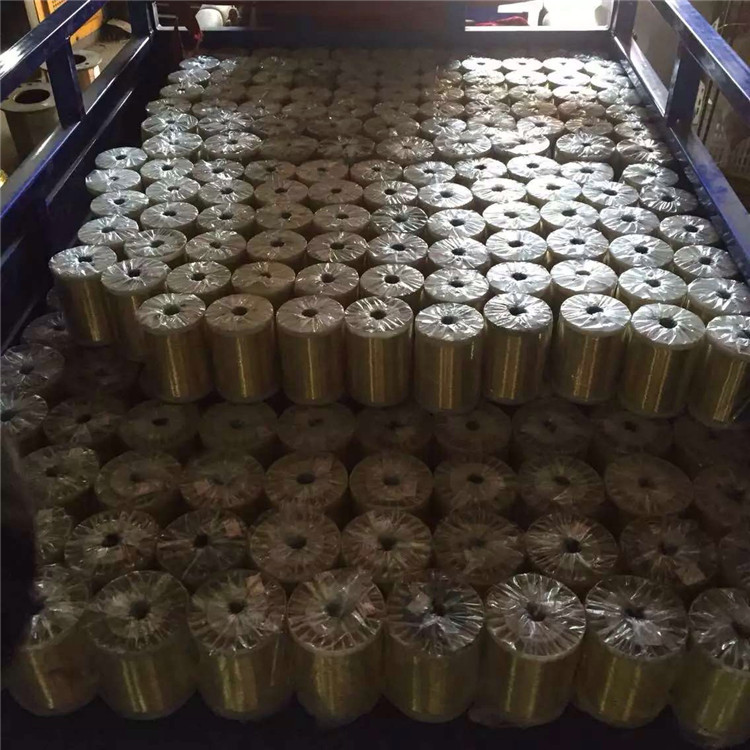 厦门现货供应拉链用H62黄铜扁线生产加工H68黄铜丝0.05mm特殊订制