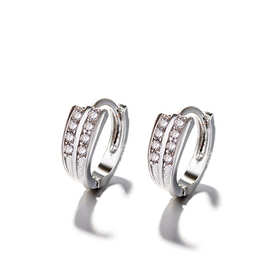 韩国似水流年耳扣女耳环气质大小耳圈耳钉礼物耳饰女款饰品批发