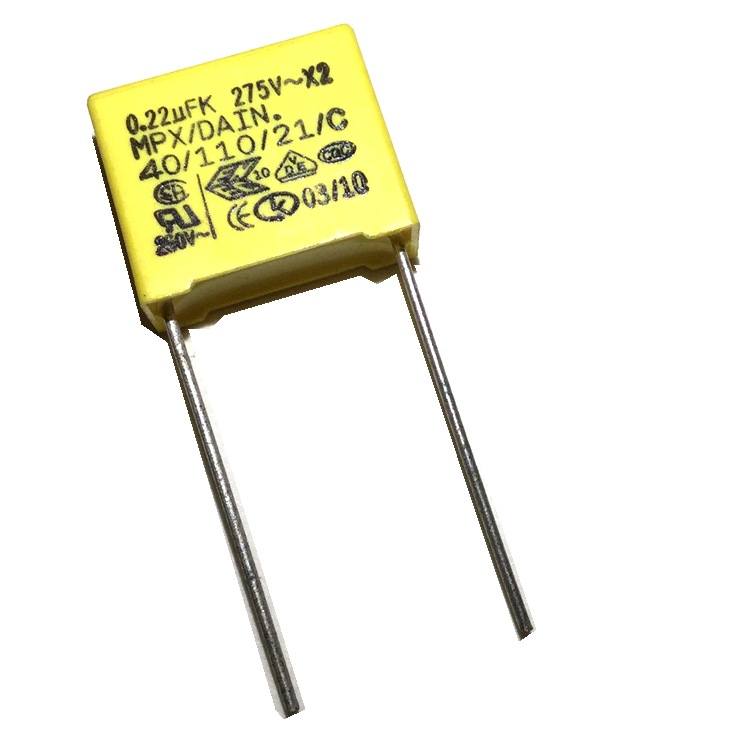 安规电容275v224kp10、p15tc/天泰0.22uf275v抗干扰电容