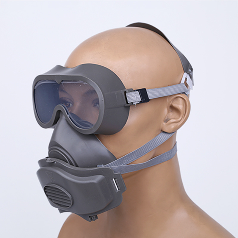 厂家供应打磨喷漆面罩头戴式劳保防护面罩防风式口罩滤棉