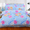 Bedding twill cartoon warmth four piece quilt single bed