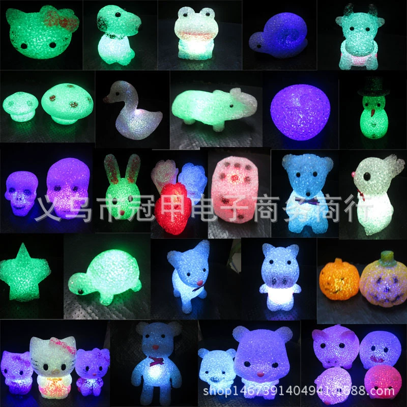 Цветной ночник, мигатель, кольца, игрушка