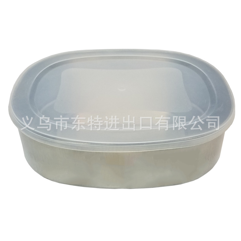 Factory direct sales of stainless steel square 5-piece set of food storage boxes, sealed boxes for grains and dried fruits, gift sets of food storage boxes detail image 3