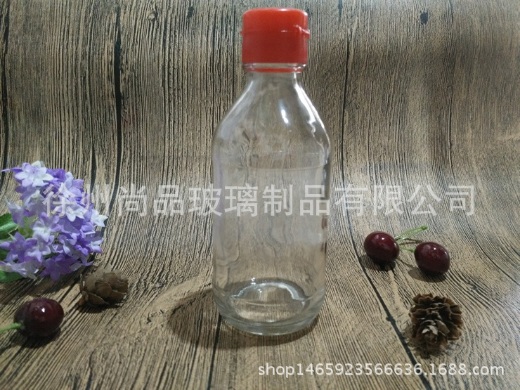 210ML玻璃麻油瓶 小磨香油瓶 三两半装芝麻油专用玻璃瓶