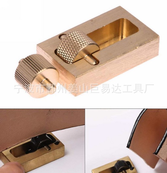 纯铜迷你边油盒斗边油笔皮边处理DIY手缝牛皮革皮艺皮具工具神器