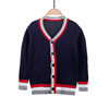 child Park service England College children Student uniforms Sweater Long sleeve Cardigan 100% Cotton sweater