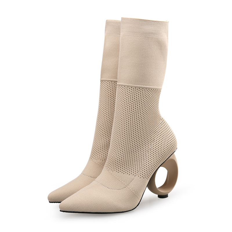Bottes femme XINGSHIFANG en Laine - Ref 3354718 Image 4