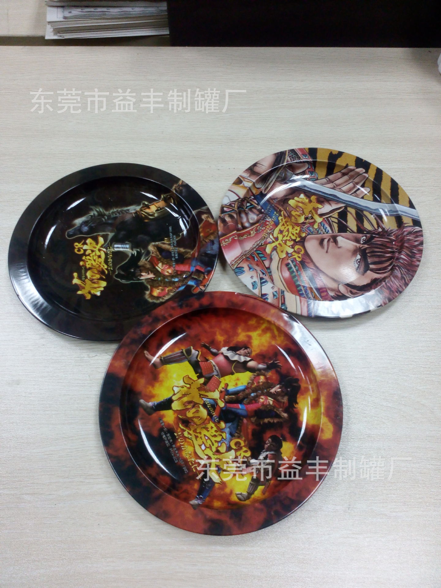 制罐厂直销彩印马口铁铁盘供应各种马口铁糖果盘
