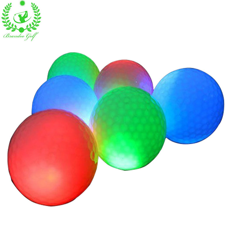 高尔夫夜光球LED闪光芯片彩色发亮三层圣诞节礼品批发 golf ball|ms