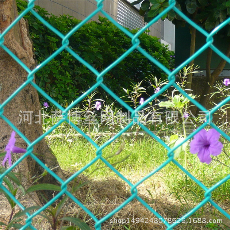 【勾花网】批发供应组装式学校球场体育场围网勾花网 PVC勾花网