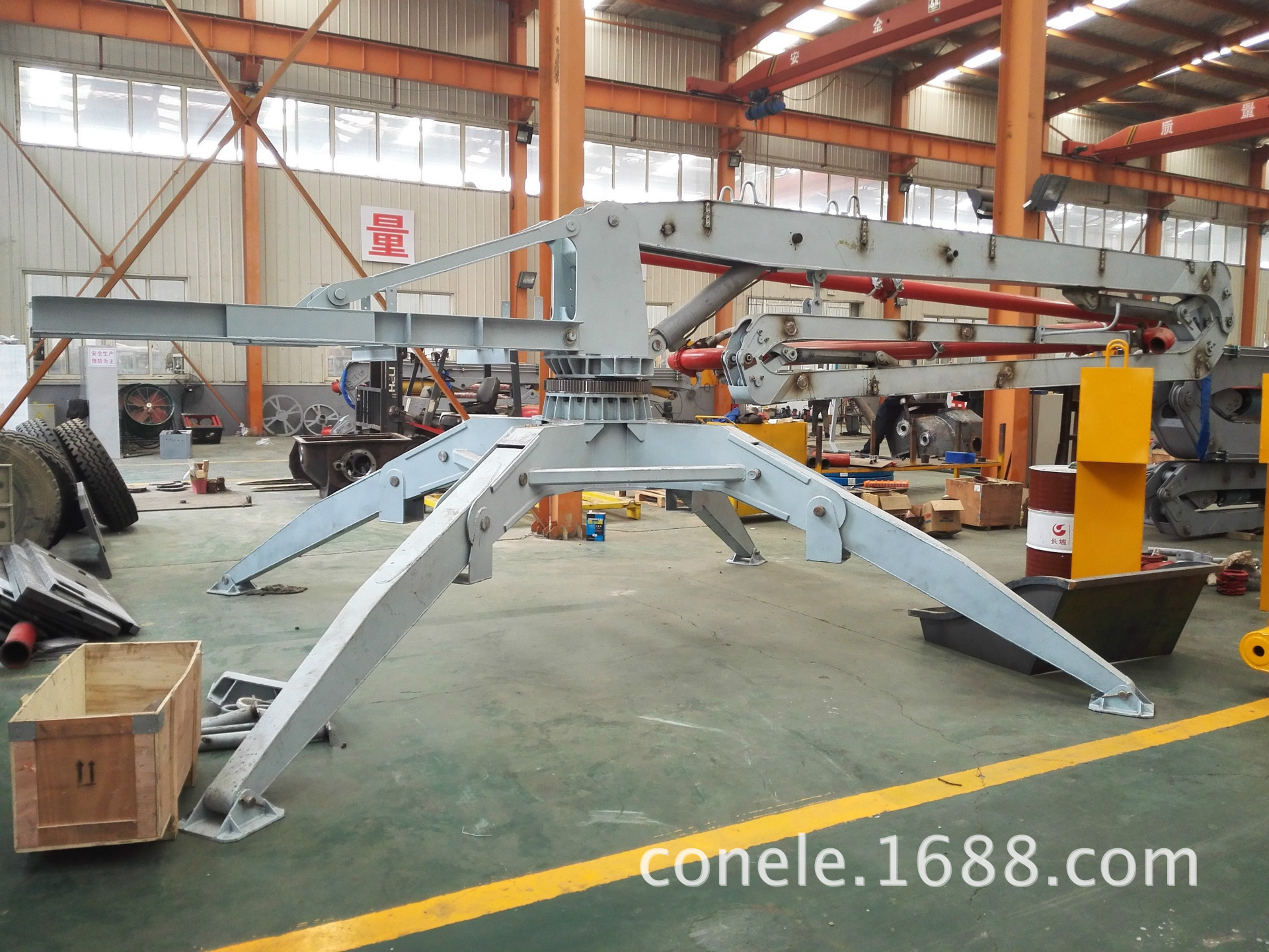 建筑工地布料机 混凝土水泥布料机 混凝土输送泵机15米移动布料机