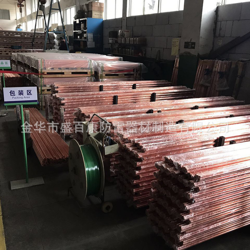 厂家直销新款接地棒铜包钢户外防雷接地极家用防静电材料货源批发