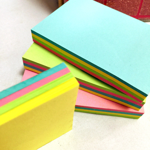 Ritian 76*50mm Color Post-it Notes Four-Color One-Word Sticky Master Notes Message Notes Wholesale