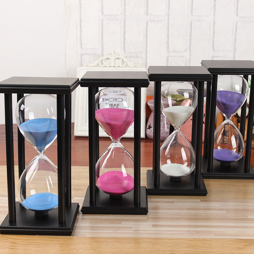 Creative home crafts wooden 5 to 60 minute timer as a gift for classmates and girlfriends hourglass ornaments