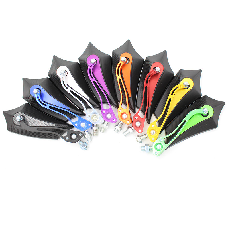 new pattern motorcycle Electric vehicle Rearview mirror refit Aluminum pole Rearview mirror reflector Wildfire Rearview mirror