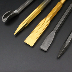 Flat chisel with square handle and four pits, electric hammer impact drill bit, round handle, two pits and two grooves, U-shaped chisel, hexagonal pick, electric pick