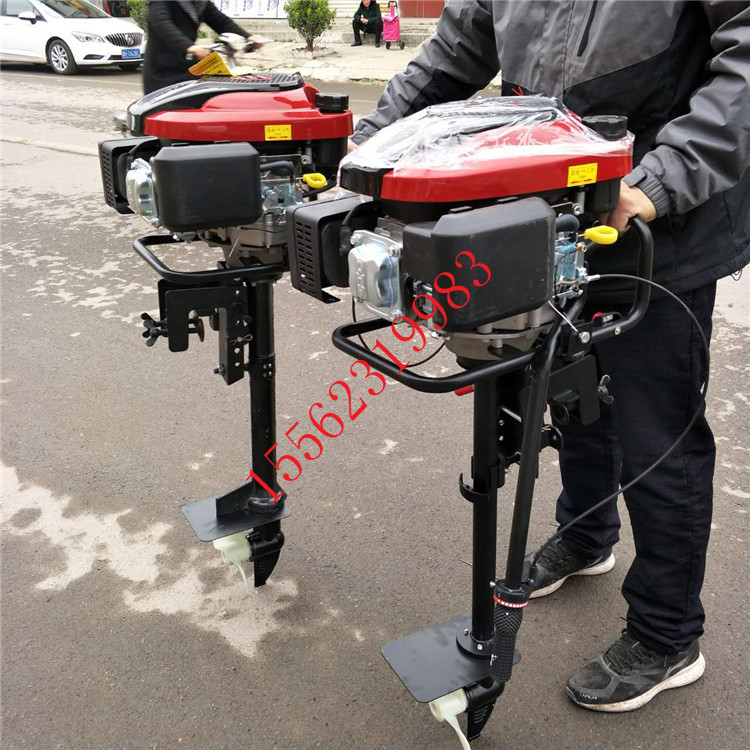 风冷发动机船用推进器 汽油马达舷外机 船尾发动机图片