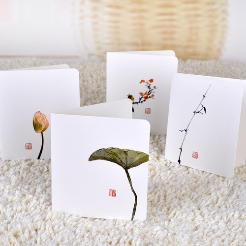 Chinese-style greeting card, Korean creative birthday card, thank you card, blessing card, DIY Thanksgiving and Christmas greeting card