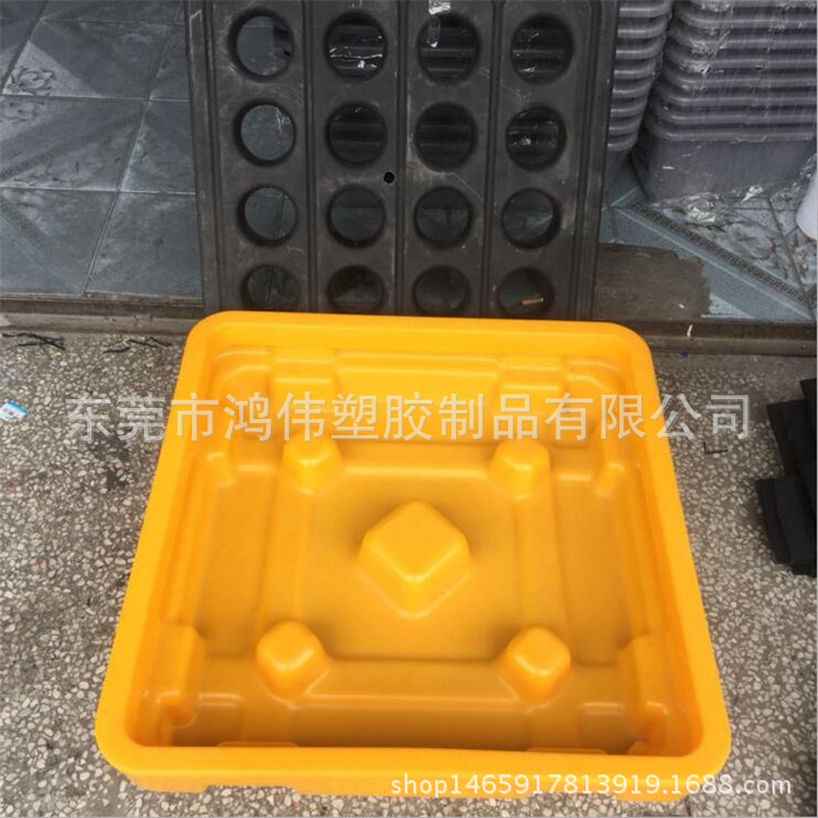 供应南京 670*670*150mm单面聚乙烯防渗漏托盘 防溢卡板