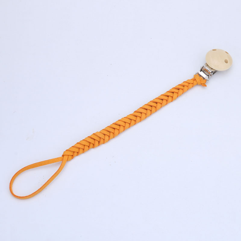 INS Venta caliente casera bebé anti-gota chupete clip de chupete Cadena de chupete de madera DIY bebé anti-perdido chupete clip