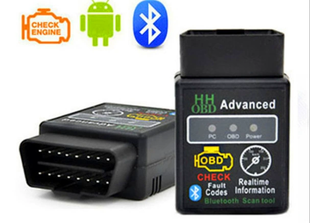 Мини Bluetooth средний ELM327 Bluetooth OBD2 автомобильный детектор 1,5 HHOBD новая модель
