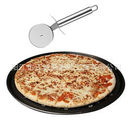 供应不锈钢披萨刀披萨滚刀介饼刀厨房烘焙工具 糕点刀pizza刀工具
