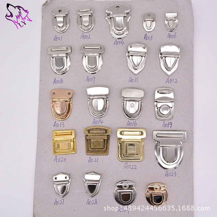 Производители на складе поставки багажа замок плоский замок металлический замок Рог пряжка Большой выгодно